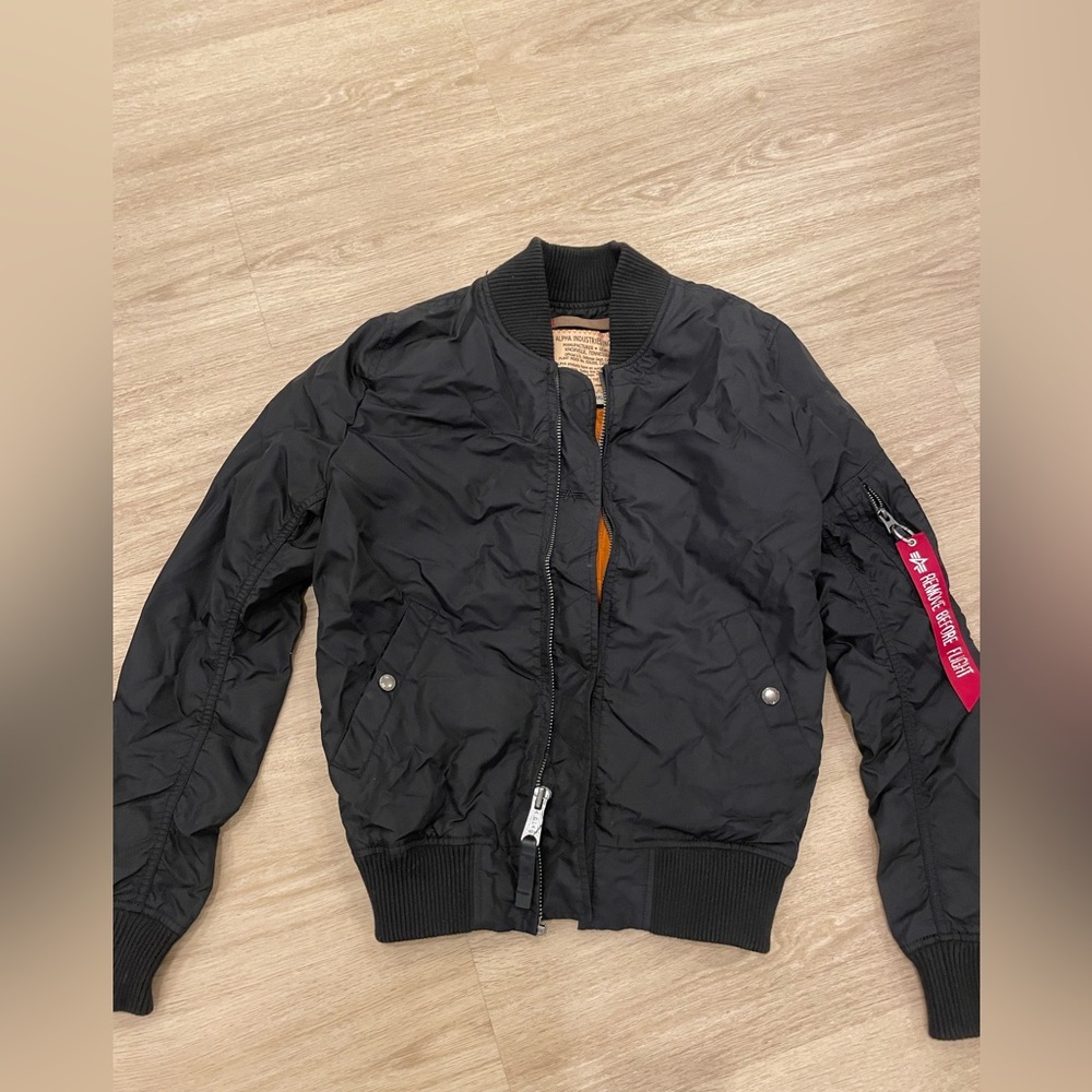 Brand New, Alpha Industries Black Bomber Jacket